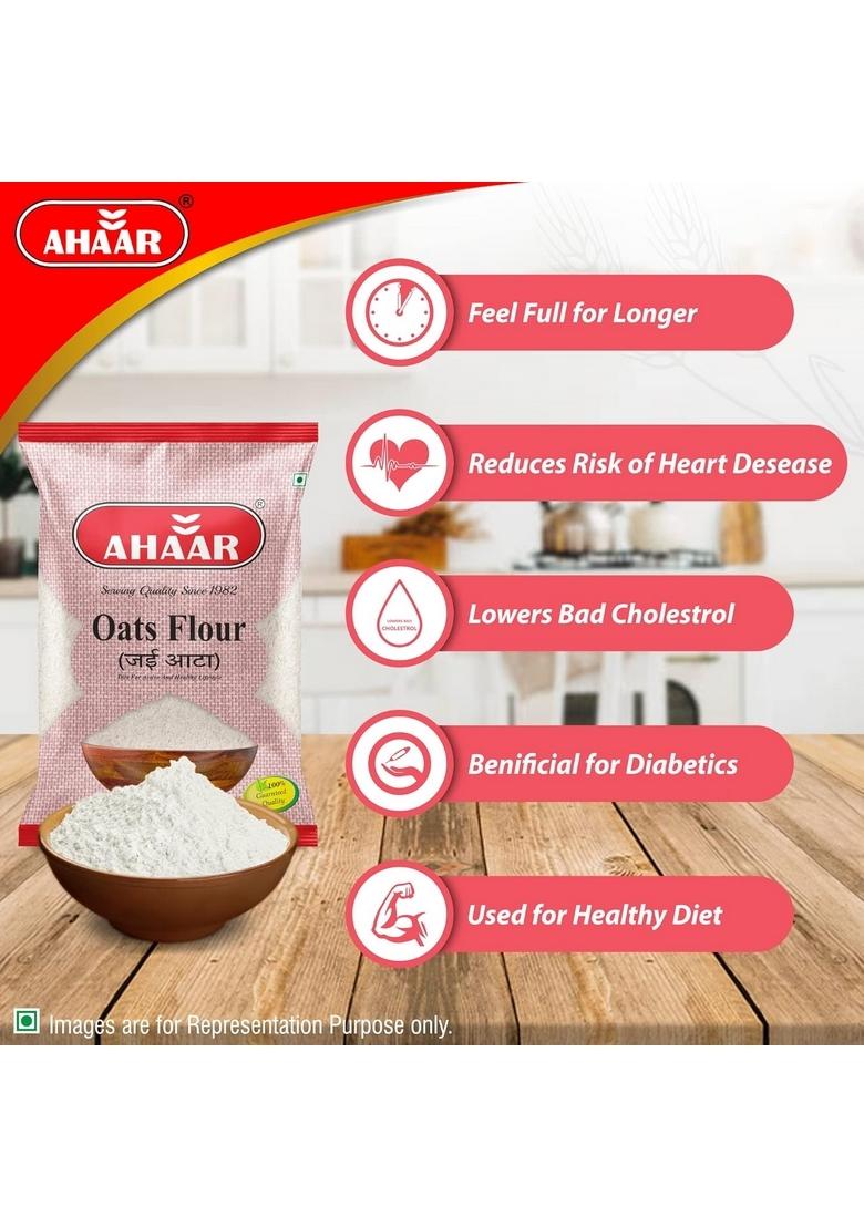 Ahaar Healthy Oats Flour 200 Grams | Jaee Atta | High In Protein & Fibre
