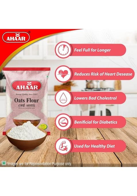 Ahaar Healthy Oats Flour 200 Grams | Jaee Atta | High In Protein & Fibre