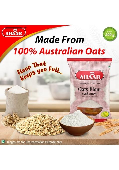 Ahaar Healthy Oats Flour 200 Grams | Jaee Atta | High In Protein & Fibre