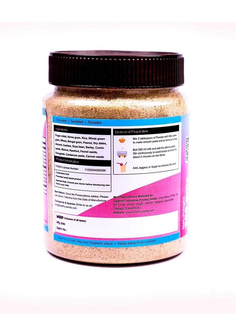 Healthy Panda Assorted/Combo Pack Of Organic Sprouted Ragi/Natural Finger Millet Dryfruit Porridge & Multigrain Dryfruit Porridge