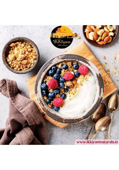 Ikkiyam Multi Millet Granola Cereal Flakes | Nuts & Sugar Free | Best Breakfast For A Healthy Day Start | No Preservatives | 100% Natural Grains For Kids & Adults | 250 Grams