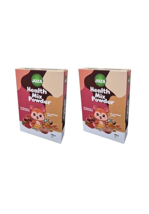 Juza Foods | Health Mix | Power-Packed With 15+ Natural Ingredients | Pack Of 2 | 400Gm