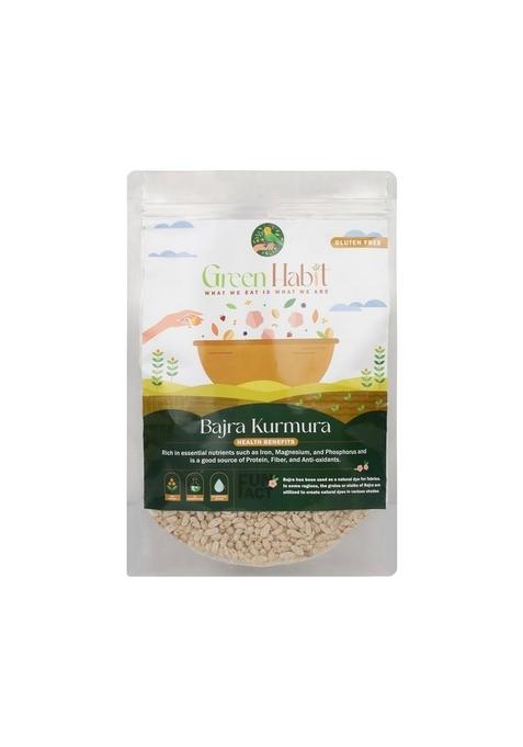 Greenhabit Bajra Kurmura Murmura Aka Bajri Puff For Healthy Breakfast Snack Food (Pearl Millet Puff) (400 Gm Pack Of 1)