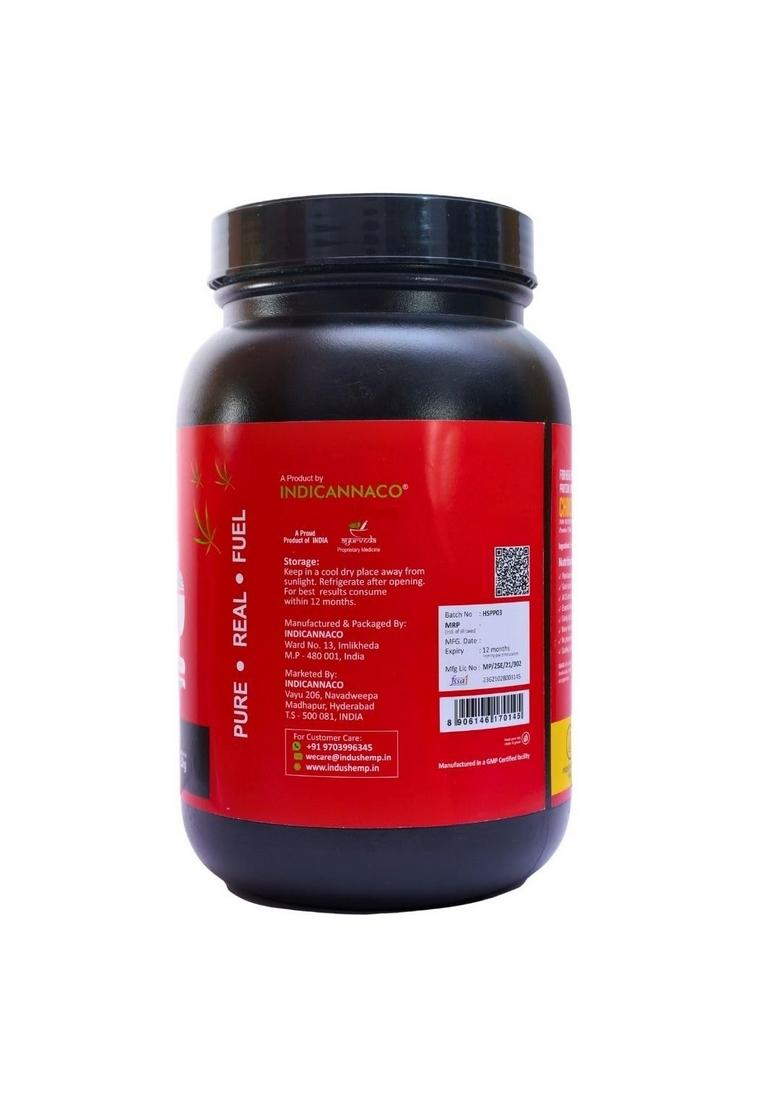 Indicannaco Plant-Based Hemp Protein Meal Powder (2Kg, Unflavored)