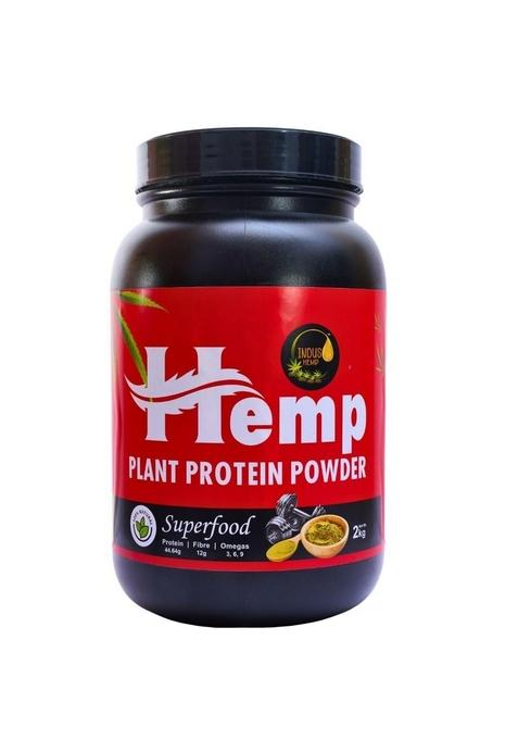 Indicannaco Plant-Based Hemp Protein Meal Powder (2Kg, Unflavored)
