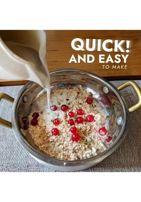 Nutriorg Rolled Oats 1.2 Kg | Gluten Free | High Protein | Weight Loss | Fibre Rich | Easy To Cook | Overnight Oats | Nutritional Breakfast Cereal Oats | Air Tight Plastic Jar