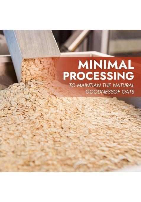 Nutriorg Rolled Oats 1.2 Kg | Gluten Free | High Protein | Weight Loss | Fibre Rich | Easy To Cook | Overnight Oats | Nutritional Breakfast Cereal Oats | Air Tight Plastic Jar