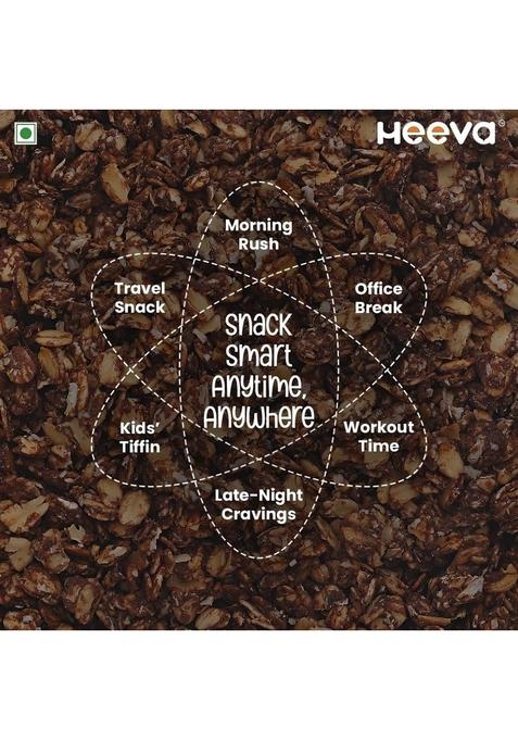 Heeva 18G Protein Super Oats 400G, Choco Peanut Butter | Chocolate Peanut Butter | Rolled | Choco High Protein