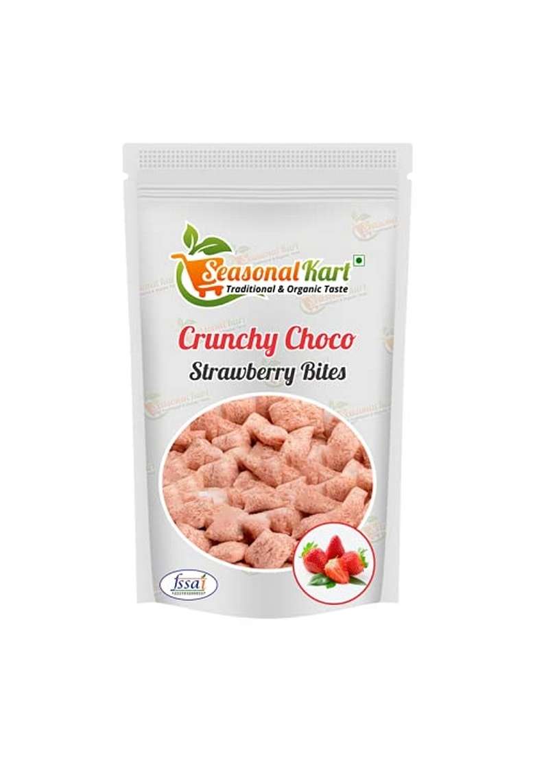 Seasonalkart Combo Pack Of Breakfast Cereal Strawberry Bites And Choco Bites Zero Cholesterol (200 Gram Each Total Weight 400 Grams) - Indya