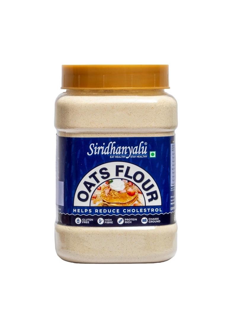 Siridhanyalu Natural Oats Flour | High Fibre, Gluten Free, No Preservatives, Vegan (Net Quantity:- 900Gm, Gwt:- 1Kg) New Tech Rock-Hard Vacuumed Pack