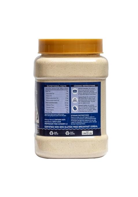 Siridhanyalu Natural Oats Flour | High Fibre, Gluten Free, No Preservatives, Vegan (Net Quantity:- 900Gm, Gwt:- 1Kg) New Tech Rock-Hard Vacuumed Pack