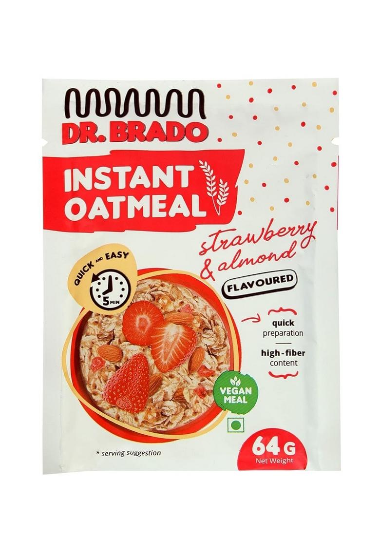 Frubert High Fibre Whole Oatmeal With Chia And Real Fruits, Made With Rolled Oats, Cereal For Breakfast, Diet Food For Weight Loss || Pack Of 4 || Multi-Flavoured