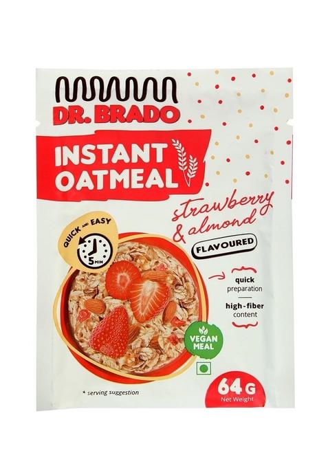 Frubert High Fibre Whole Oatmeal With Chia And Real Fruits, Made With Rolled Oats, Cereal For Breakfast, Diet Food For Weight Loss || Pack Of 4 || Multi-Flavoured
