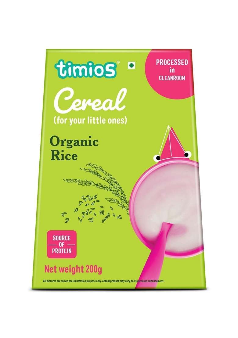 Timios Organic Rice Porridge For 6+ Months - Pack Of 1 - Indya