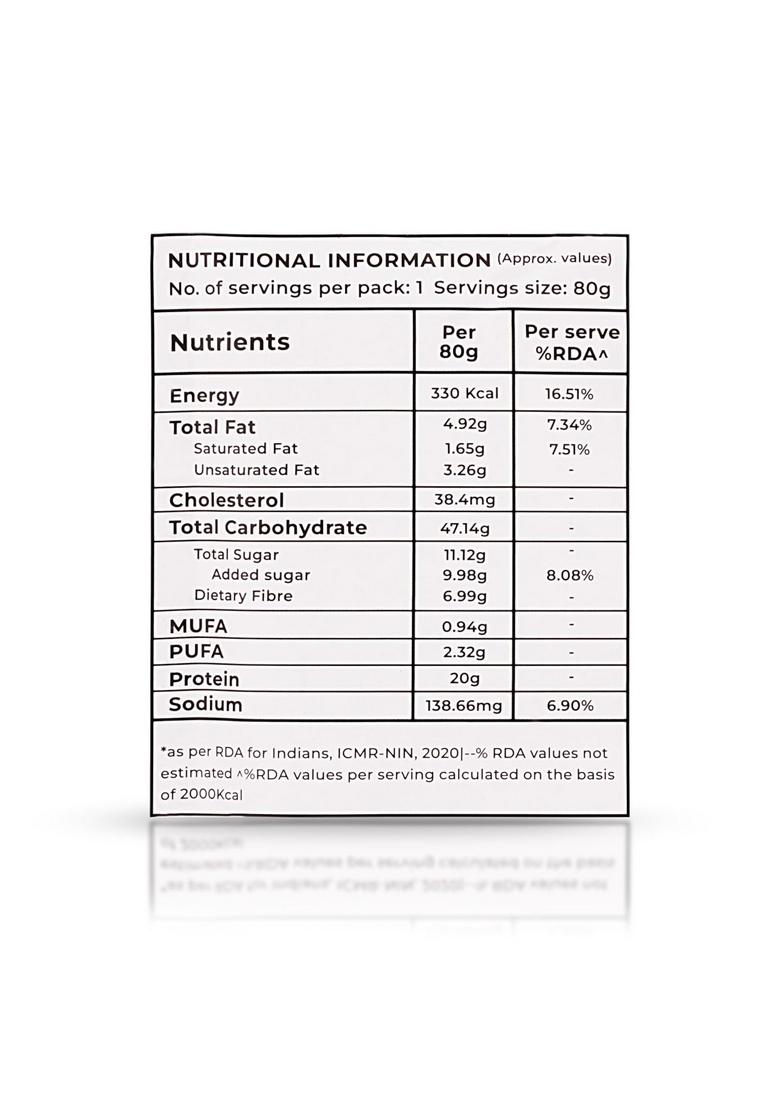 Overnight Oats 20Gm High Protein, Refined Sugar Free, With Choco Chip, Chia Seeds, Whey Protein & More (Chocolate Chip, 85Gm Each)| Breakfast Cereals For Weight Management| Pack Of 5