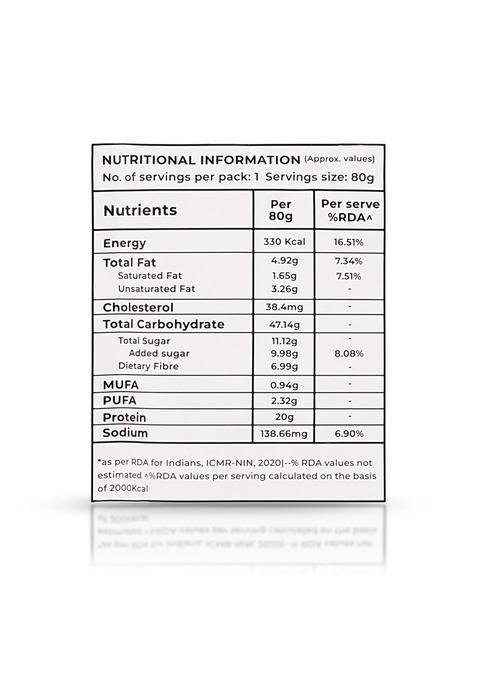 Overnight Oats 20Gm High Protein, Refined Sugar Free, With Choco Chip, Chia Seeds, Whey Protein & More (Chocolate Chip, 85Gm Each)| Breakfast Cereals For Weight Management| Pack Of 5