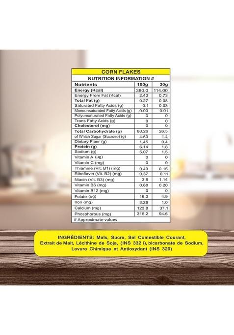 8Am Corn Flakes, Made With Golden Corns, Delicious And Nutritious Breakfast Cereals, 99% Fat Free Crunchy And Tasty Snacks For Daily Life, Include Light And Crispy Whole Grain, 500Gm Pouch (Pack Of 2)