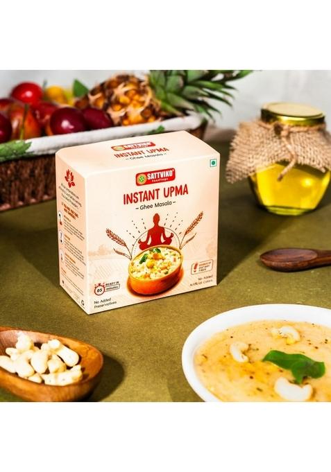 Sattviko Instant Upma Meal | Healthy Quick Nutrituos Meal | Pack Of 3 (40G Each)