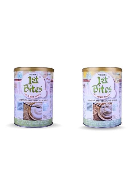 Pristine 1St Bites Baby Cereal With Milk (Rice - No Added Sugar, 6-24 Months) & 1St Bites Baby Cereal With Milk (Wheat - No Added Sugar, 6-24 Months)