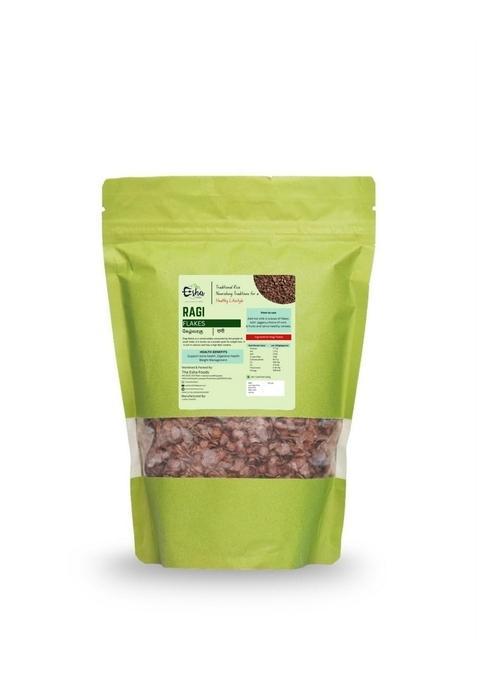 The Esha Foods Finger Millet Poha Flakes (Ragi), 500G | Healthy Breakfast Cereal | Diabetic - Friendly | Low Cholesterol, Gluten-Free, High-Fibre Food