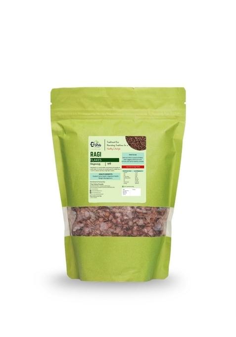 The Esha Foods Finger Millet Poha Flakes (Ragi), 500G | Healthy Breakfast Cereal | Diabetic