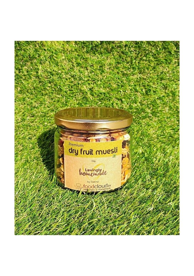 Foodcloud.In Munchies- Homemade Premium Dry Fruit Muesli | Vegan & Gluten Free | Roasted & Healthy | 100% Vegetarian & No Added Preservatives | 150 Grams