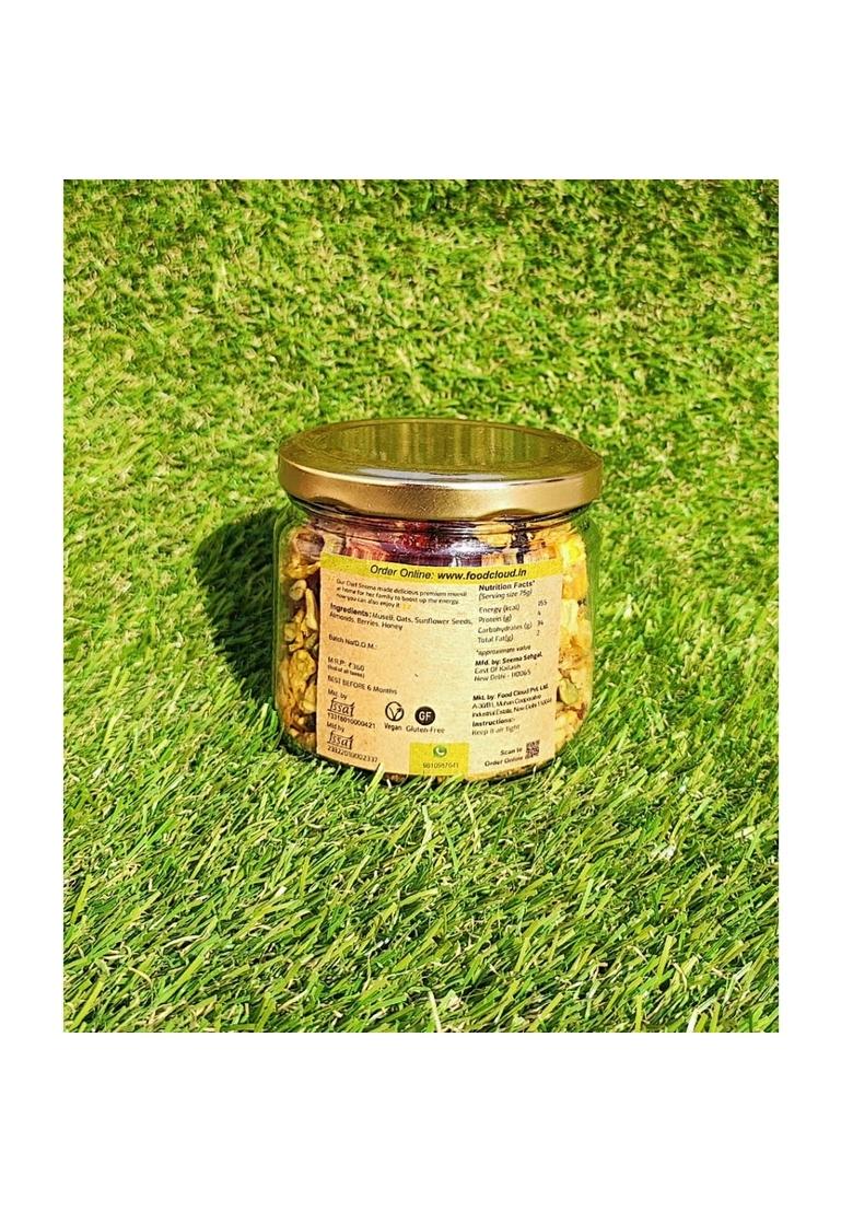Foodcloud.In Munchies- Homemade Premium Dry Fruit Muesli | Vegan & Gluten Free | Roasted & Healthy | 100% Vegetarian & No Added Preservatives | 150 Grams