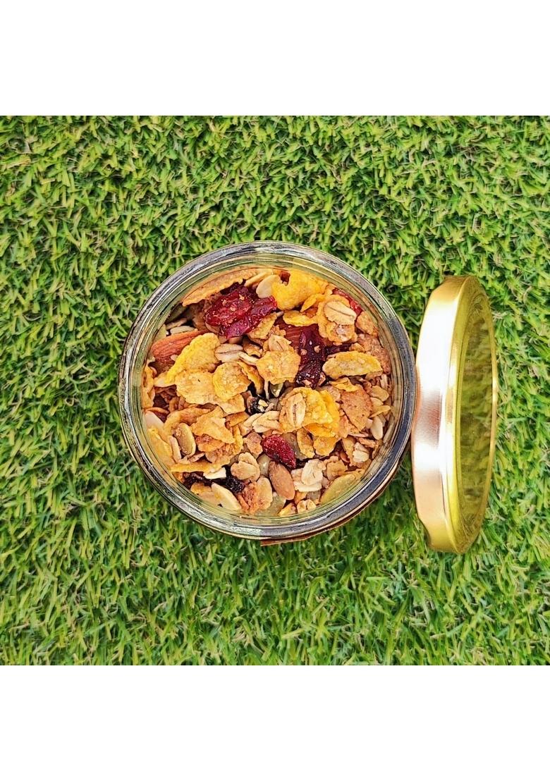 Foodcloud.In Munchies- Homemade Premium Dry Fruit Muesli | Vegan & Gluten Free | Roasted & Healthy | 100% Vegetarian & No Added Preservatives | 150 Grams