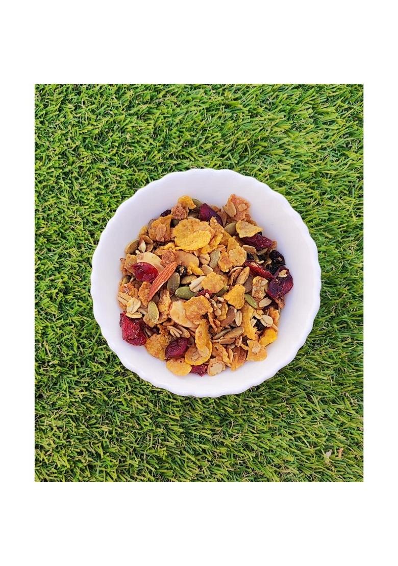 Foodcloud.In Munchies- Homemade Premium Dry Fruit Muesli | Vegan & Gluten Free | Roasted & Healthy | 100% Vegetarian & No Added Preservatives | 150 Grams