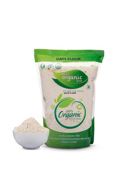Pearl Organic Fresh Oats Flour (750 Gm) | 100% Natural Wholegrain | High Protein, Iron & Fibre-Rich Atta | Gluten-Free & Non-Gmo | Healthy Diet Food For Weight Management & Nutritious Cooking