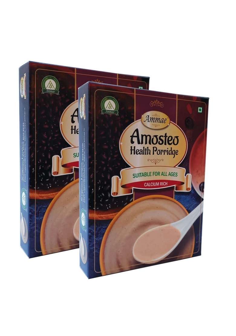 Ammae Amosteo Health Porridge, 200G, Pack Of 2, Suitable For All, Contains No Preservatives Or Chemicals And No Added Sugar Or Salt - Indya