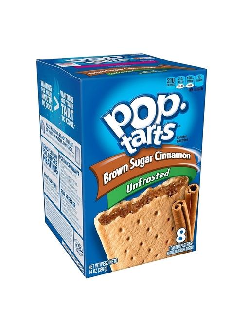 Kellogg'S Pop Tarts Unfrosted Brown Sugar & Cinnamon Toaster Pastries, 397 G