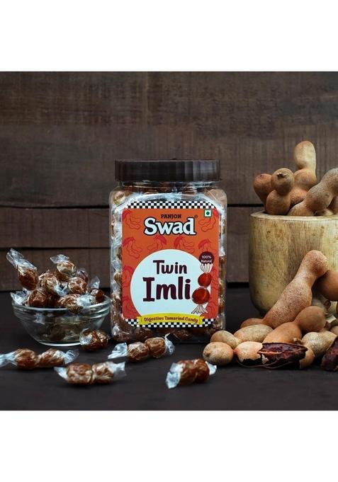 Swad Twin Imli Candy (Toffee With Real Tamarind & Spices) 400G X 2 Jars