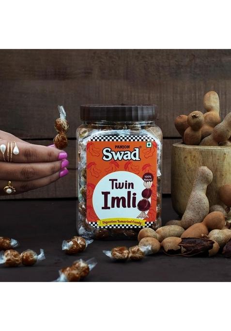 Swad Twin Imli Candy (Toffee With Real Tamarind & Spices) 400G X 2 Jars