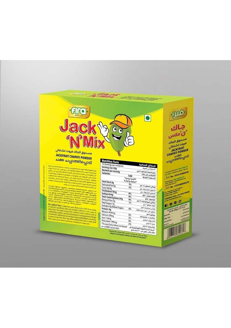 Fira Raw Jackfruit Chappathi Powder | 100% Pure & Natural | No Added Preservatives | 400G - Indya
