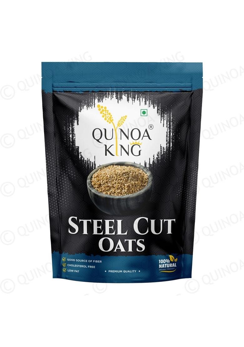 Quinoa King Steel Cut Oats- Hearty And Nutritious Breakfast Cereal, 1Kg (Pack Of 1)