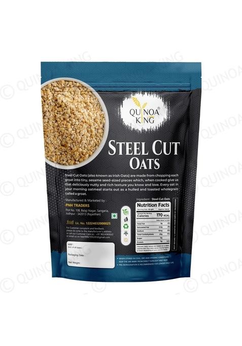 Quinoa King Steel Cut Oats- Hearty And Nutritious Breakfast Cereal, 1Kg (Pack Of 1)