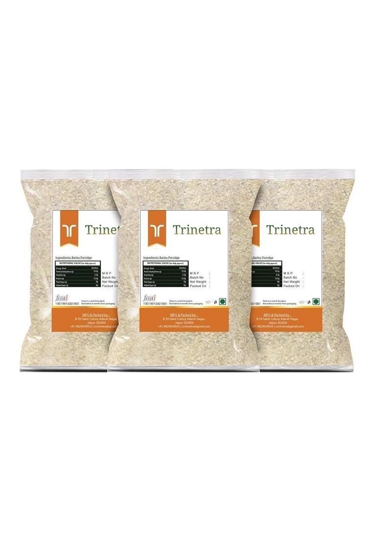 Trinetra Jau Daliya | Fibre-Rich Barley Porridge For Healthy Digestion | 3Kg (3 X 1Kg)