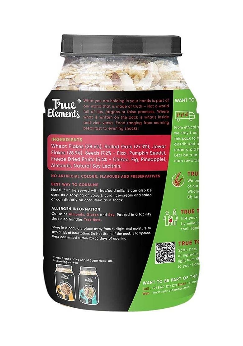 True Elements Muesli No Added Sugar 1Kg
