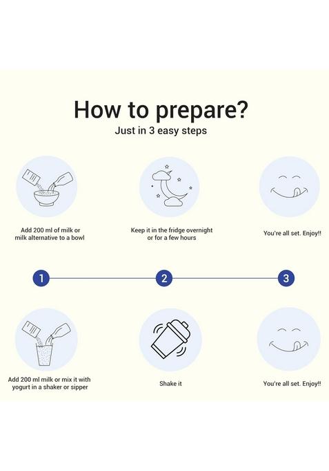 Goat Life Overnight Oats 2.1Kg (Pack Of 30) | High Protein (24G & 17G) | No Sugar | Gluten-Free | Natural Breakfast Cereal | Ideal For Weight Management | Spoonfree Oatmeal