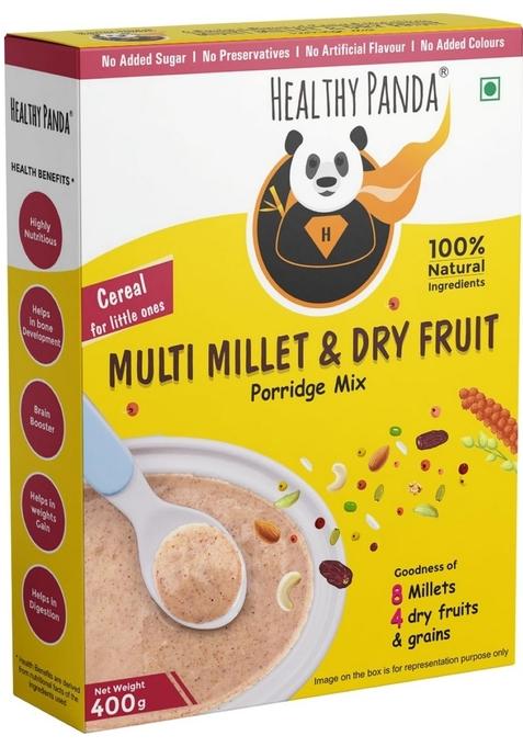 Millet Cereal Mix With Dry Fruits Powder 400G | Healthy Cereal For Little Ones | Sprouted Sathu Mavu | Nutritious Breakfast Cereal | Millet Food For Growing Children | 100% Fresh & Natural