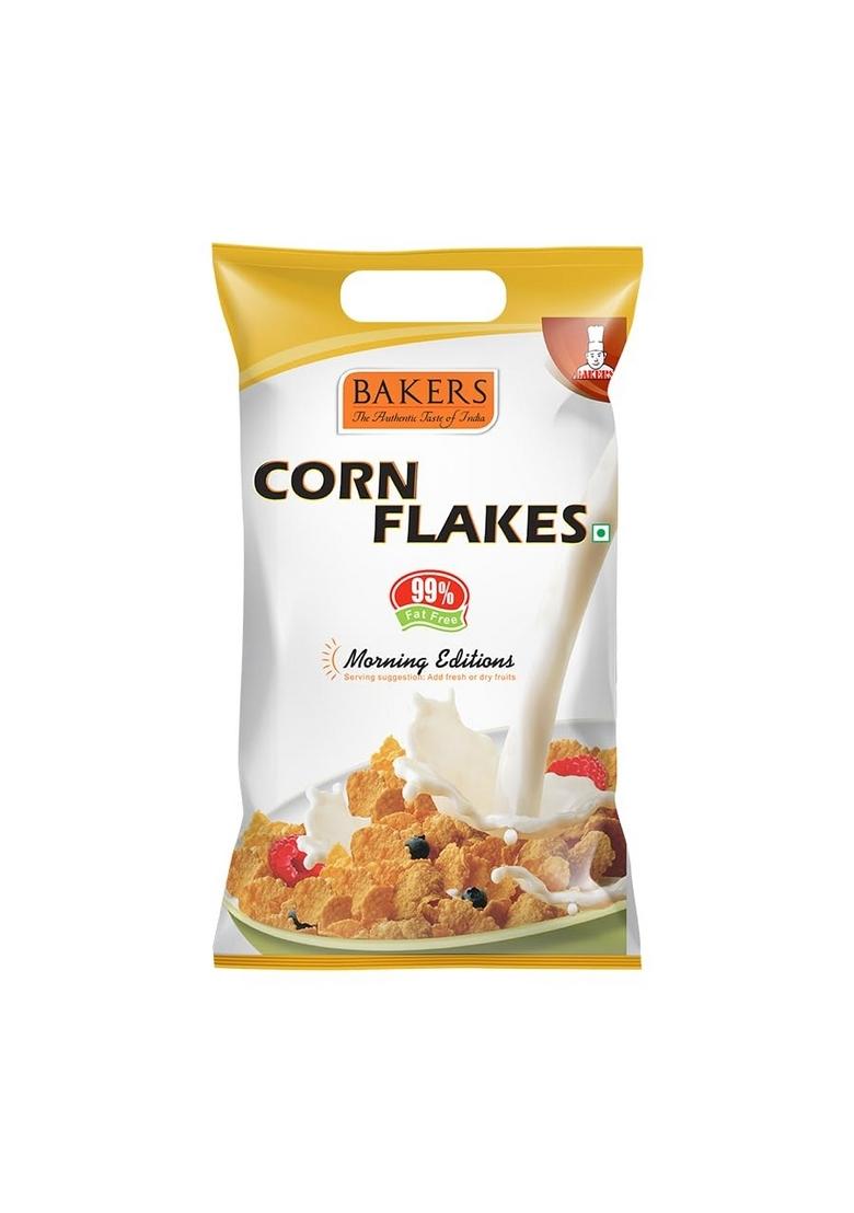 Bakers Corn Flakes | Naturally Cholesterol-Free | The Ultimate Breakfast Essential | Rich In Vitamins & Minerals | Pack Of 3 (500 Gm X 3)