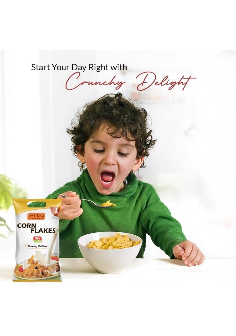 Bakers Corn Flakes | Naturally Cholesterol-Free | The Ultimate Breakfast Essential | Rich In Vitamins & Minerals | Pack Of 3 (500 Gm X 3)