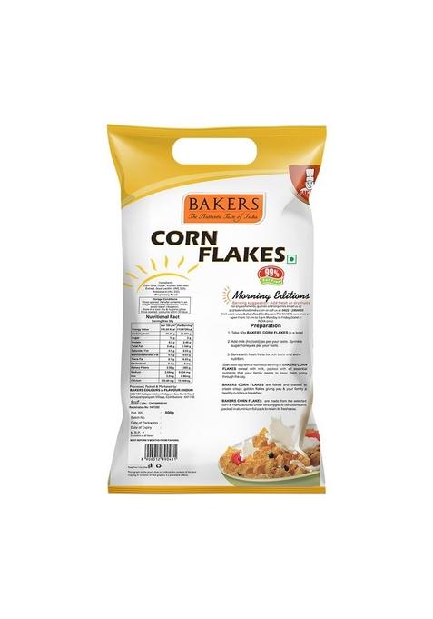Bakers Corn Flakes | Naturally Cholesterol-Free | The Ultimate Breakfast Essential | Rich In Vitamins & Minerals | Pack Of 3 (500 Gm X 3)
