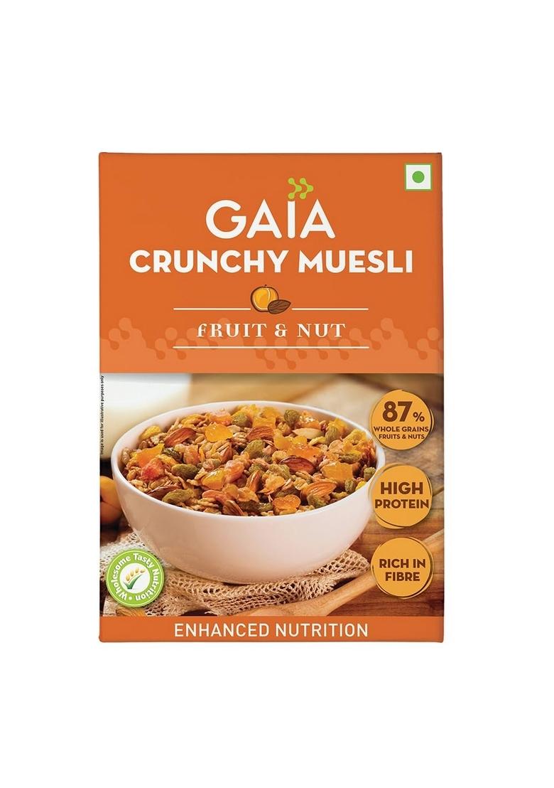 Gaia Crunchy Muesli Combo Pack: Fruit & Nut(400 Gm) And Nutty Delight(400 Gm)