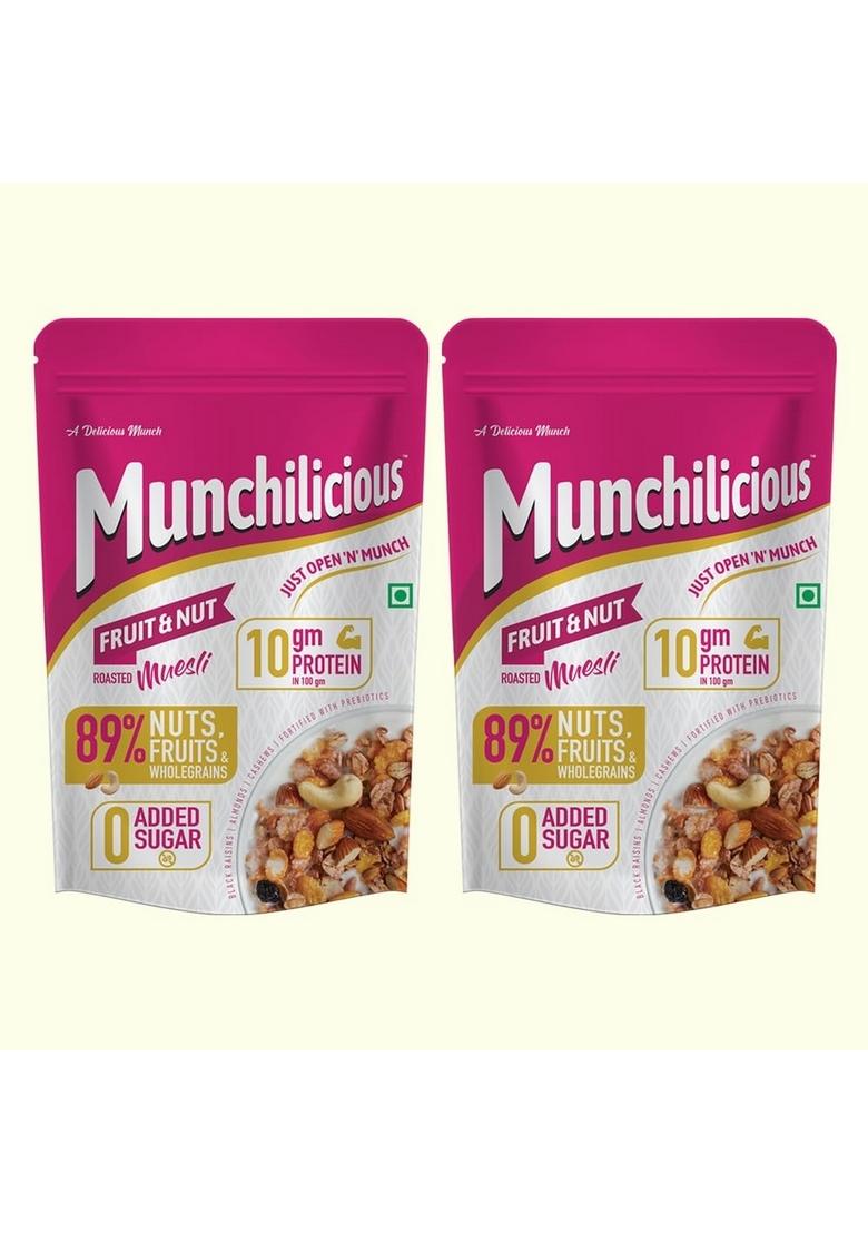Munchilicious Roasted Muesli Breakfast Cereal Fruit & Nut