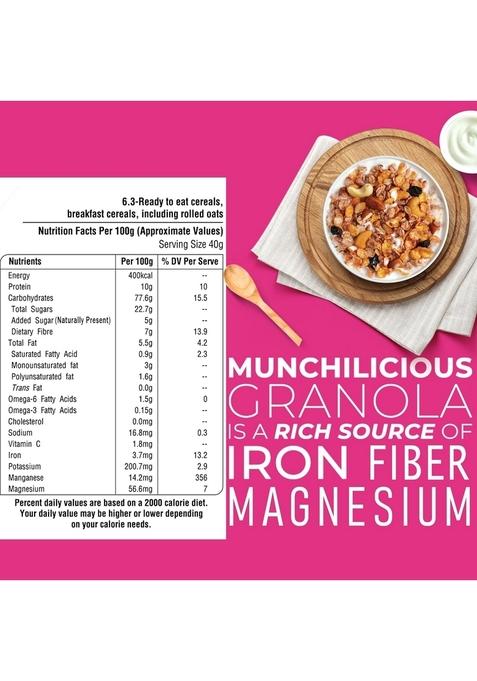 Munchilicious Roasted Muesli Breakfast Cereal Fruit & Nut