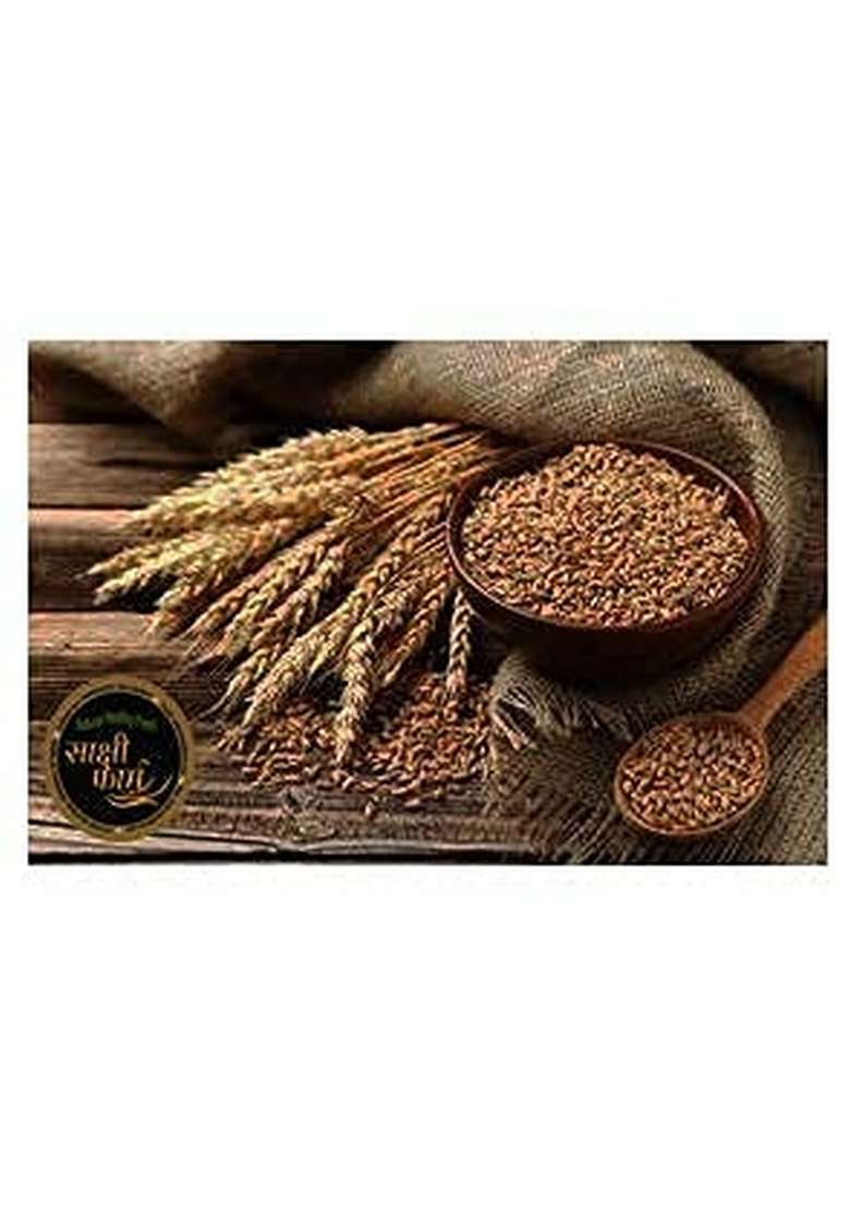 Sakshi Farms Organic Mp Sharbati Wheat|Fresh From Farms|No Mixture|No Preservatives|Washed And Dried|For Eating & Atta|No Preservatives|No Artificial Flavors|Immunity Booster |, 1 Kilograms - Indya
