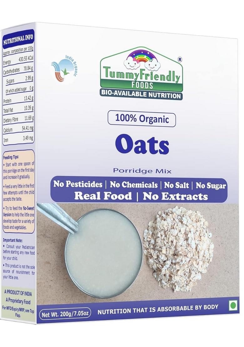 Tummy Friendly Stage1 Organic Cereal For Little Ones. Sprouted Ragi, Oats. Available In Baby Trial Packs. Real Food, No Harmful Ingredients. Shelf Life 6 Months