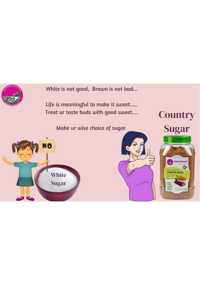 Ammi Samayal Combo Of Ragi Bajra Jowar Flakes With Country Sugar | 1Kg Bottle (4 Packs X 500G) | Premium Organic Finger Millet Poha | Healthy Gluten-Free Breakfast Mix | Tasty & Nutritious Millet Flakes